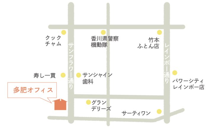 地図　多肥オフィス